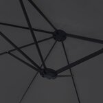 vidaXL Parasol à double tête noir 449x245 cm