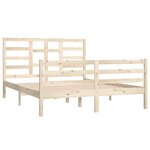 vidaXL Cadre de lit sans matelas bois massif 150x200 cm