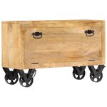 vidaXL Armoire à chaussures 86x35x55 cm Bois de manguier solide