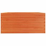 vidaXL Jardinière cire marron 100x100x49 5 cm bois de pin massif