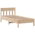 vidaXL Cadre de lit sans matelas 90x200 cm bois de pin massif