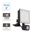 Projecteur led mural noir  détécteur de mouvement inclus 20 w  1600 lumens