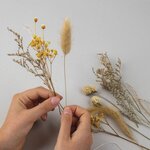 Kit cadre en bois avec fleurs séchées
