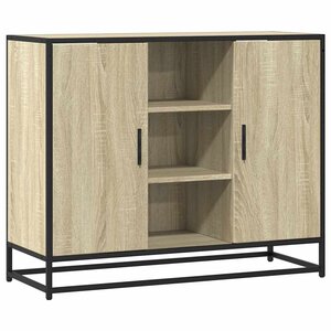 vidaXL Buffet chêne sonoma 92x35x76 cm bois d'ingénierie