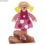 Marionnette à doigt feutrine angelot 7x6 cm