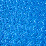 Tectake Ensemble de 12 Dalles Carrées EVA - Tapis de sol, Sport - bleu