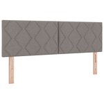 Lit à ressorts vidaXL avec matelas taupe 140x190 cm en tissu