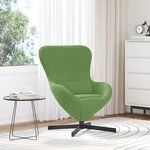 vidaXL Fauteuil œuf Vert clair 63 x 73 x 90 cm Velours