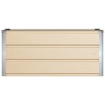 vidaXL Jardinière Ivoire 100 x 40 x 45 cm Acier