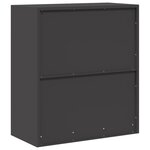 vidaXL Armoire de rangement Noir 80 x 40 x 90 cm Acier