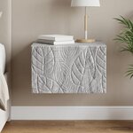 vidaXL Cabinet de chevet mural Sonoma gris 49 x 34 5 x 20 cm