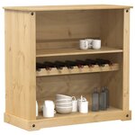vidaXL Armoire à vin Corona 107 5x51x105 5 cm bois de pin massif