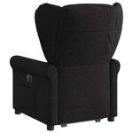 vidaXL Fauteuil inclinable noir tissu