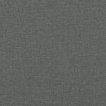 vidaXL Lit de jour gris foncé 100x190 cm tissu