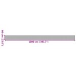 vidaXL Tapis rectangulaire naturel 60x1000 cm bambou