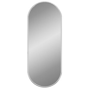 vidaXL Miroir mural Argenté 50x20 cm Ovale