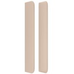 vidaXL Tête de lit avec oreilles Cappuccino 203x16x118/128 cm