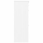 vidaXL Armoire à chaussures ALTA blanc 77x35x96 cm bois massif de pin