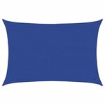 vidaXL Voile d'ombrage 160 g/m² rectangulaire bleu 4x5 m PEHD