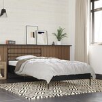 vidaXL Cadre de lit sans matelas noir 90x200 cm