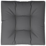 vidaXL Coussin de palette anthracite 80x80x12 cm tissu