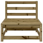 vidaXL Canapés de jardin sans accoudoirs 3 Pièces bois de pin imprégné