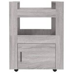 vidaXL Chariot de cuisine Sonoma gris 60x45x80 cm Bois d'ingénierie