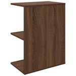 vidaXL Tables de chevet 2 Pièces chêne marron bois d'ingénierie