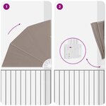 vidaXL Écran de confidentialité pour balcon Taupe 140 x 140 cm tissu