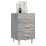 vidaXL Table de chevet sonoma gris 40x40x66 cm bois d'ingénierie