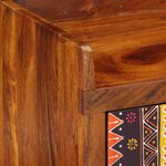 Banc à chaussures vidaXL 100x35x45 cm en bois massif d'acacia