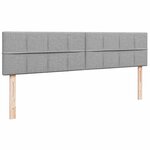 VidaXL Cadre de lit ottoman avec matelas gris clair 200x200 cm tissu