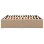 vidaXL Cadre de lit sans matelas cappuccino 200x200 cm similicuir
