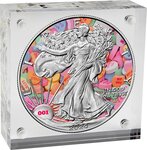 Pièce de monnaie en Argent 1 Dollar g 31.1 (1 oz) Millésime 2024 VALENTINE DAY