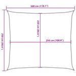 vidaXL Voile d'ombrage gris clair 3x2 5 m 100 polyester oxford