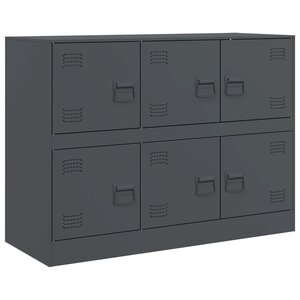 vidaXL Buffet anthracite 99x39x73 cm acier