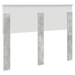 vidaXL Tête de lit Gris béton 135 cm Bois d'ingénierie