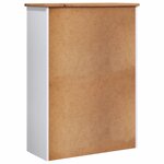 vidaXL Bibliothèque Blanc 80x35x110 cm Pin massif Assortiment Panama