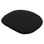 Madison Coussins de siège Panama lot de 2 39x36 cm Noir