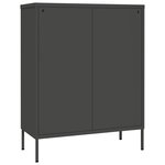 vidaXL Armoire à tiroirs Anthracite 80x35x101 5 cm Acier