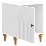 vidaXL Cabinet de chevet 2 Pièces Blanc brillant 43 x 34 5 x 50 cm