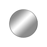 Miroir noir en acier Ø 40 cm