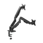 Support de table pivotant et inclinable à contrepoids Aisens ECO pour moniteur/TV 9 kg (3 pivots - 2 bras) 17-32" - Noir