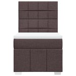 vidaXL Sommier à lattes de lit avec matelas Marron foncé 80x200 cm