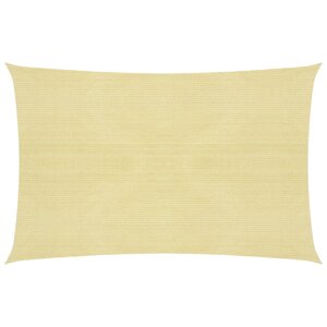 vidaXL Voile d'ombrage 160 g/m² Beige 3 5x5 m PEHD