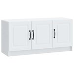 vidaXL Meuble TV Blanc 99 x 34 5 x 47 cm Bois d'ingénierie