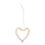 Suspension coeur en perles - format moyen