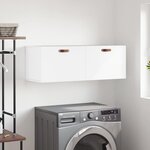 vidaXL Armoire murale blanc 100x36 5x35 cm bois d'ingénierie