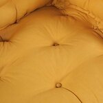 vidaXL Coussin de canapé sur palette 2 Pièces Jaune tissu