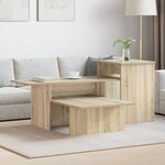 vidaXL Table console Chêne Sonoma 91 5 x 35 x 38 5 cm